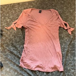 Pink short sleeve shein